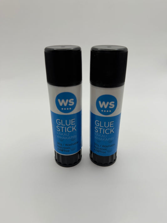 Ws glue stick – 2 pack (36g each) | washable non-toxic acid-free – brand new - glue stick stationery