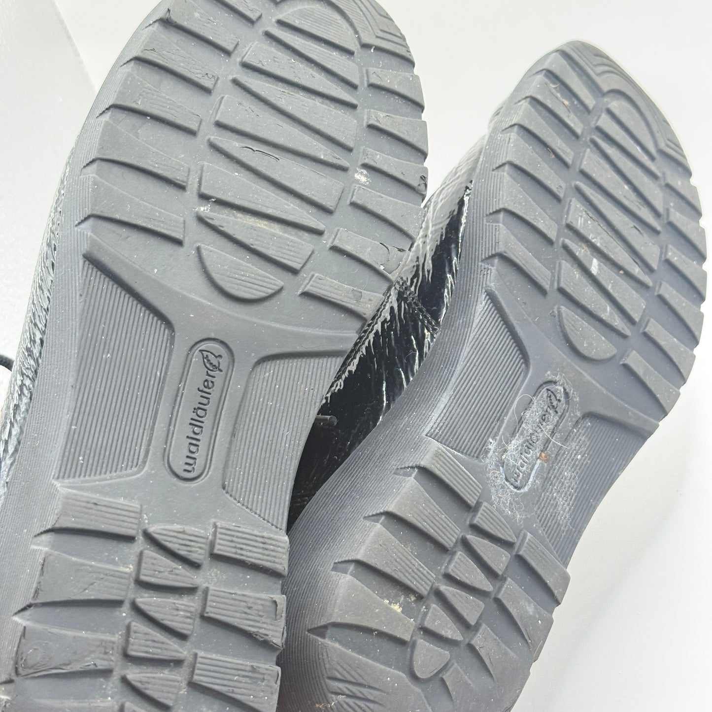 Waldläufer Kamela Black Leather Comfort Ankle Boots - 9.5 US