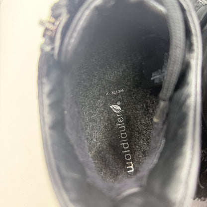 Waldläufer Kamela Black Leather Comfort Ankle Boots - 9.5 US