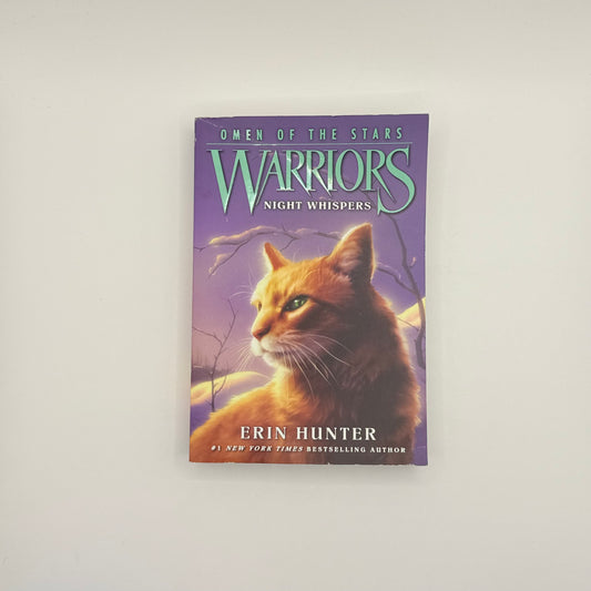 Warriors omen of the stars #3 night whispers by erin hunter - print books printed media
