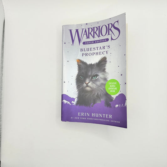 Warriors super edition: bluestar’s prophecy by erin hunter – hardcover adventure with bonus manga - print books printed