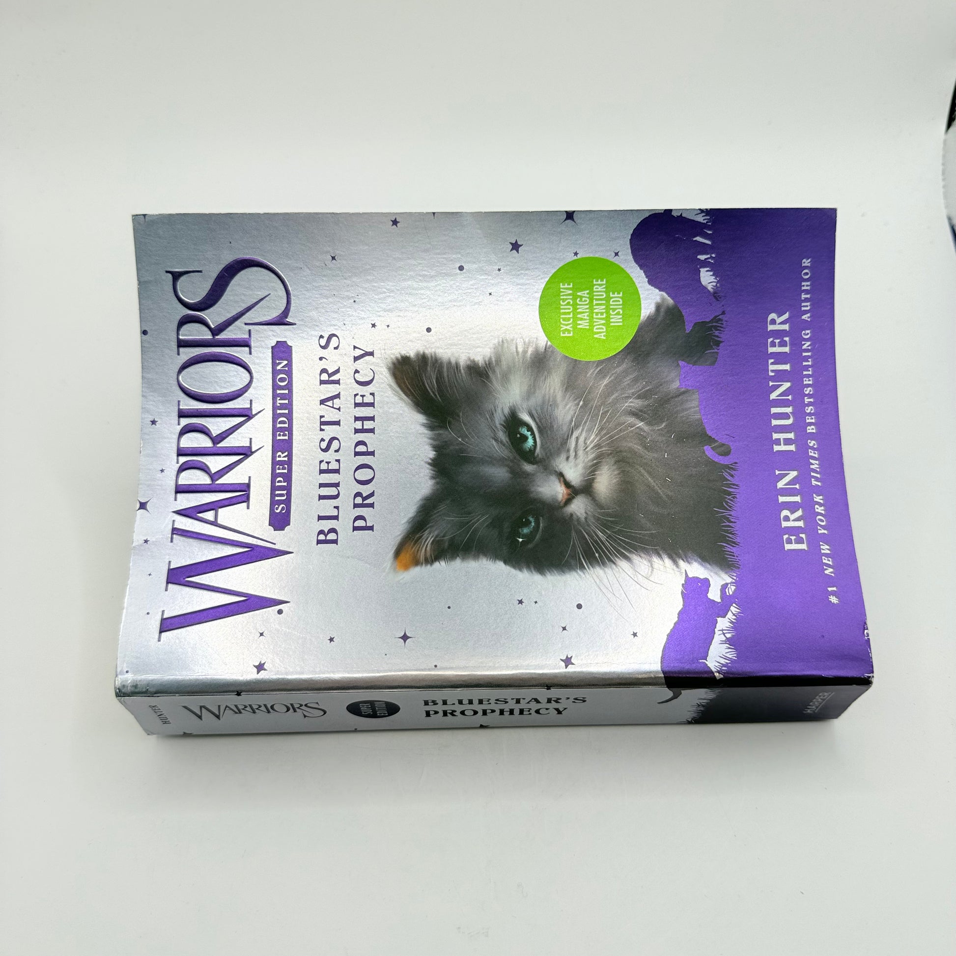 Warriors super edition: bluestar’s prophecy by erin hunter – hardcover adventure with bonus manga - print books printed