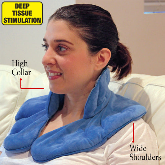 Weighted neck wrap 1.6kg – hot & cold therapy | deep relief with aromatherapy comfort - heating pads health and wellness