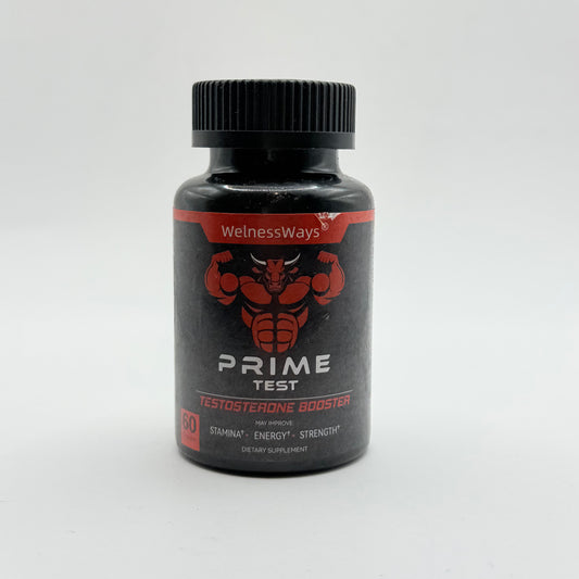 Welnessways prime test testosterone booster – 60 capsules | best before: 12 dec 2027 | brand new & sealed - herbal