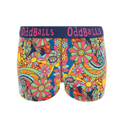 OddBalls Wildflower Women’s Boxer Shorts Size 8 XS