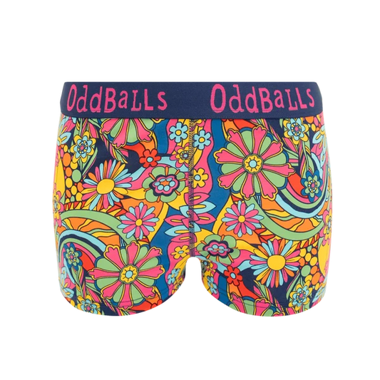 OddBalls Wildflower Women’s Boxer Shorts Size 8 XS