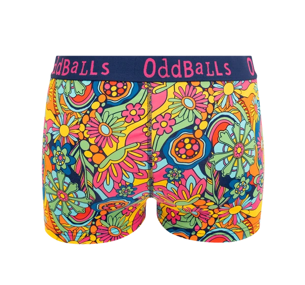 OddBalls Wildflower Women’s Boxer Shorts Size 8 XS