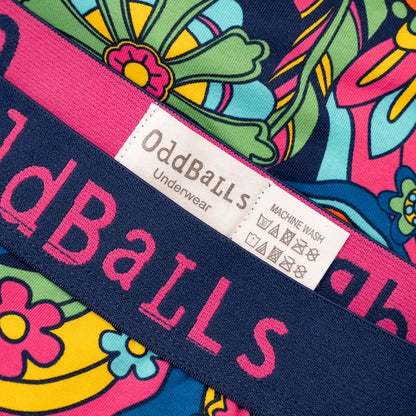 OddBalls Wildflower Women’s Boxer Shorts Size 8 XS