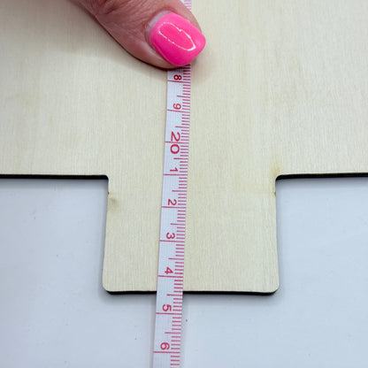 2D Wooden Christmas Tree Serving Platter & Craft Board