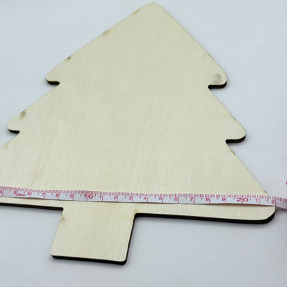 2D Wooden Christmas Tree Serving Platter & Craft Board