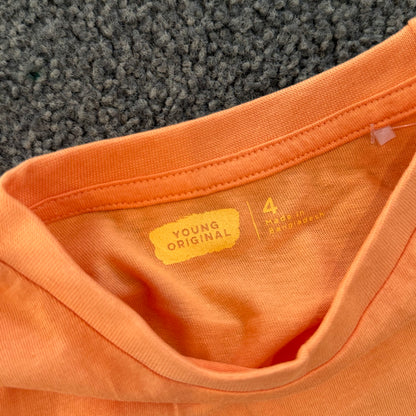 Young original kids’ peach ’sunshine waves fun days’ t-shirt – size 4 - t-shirts baby clothing