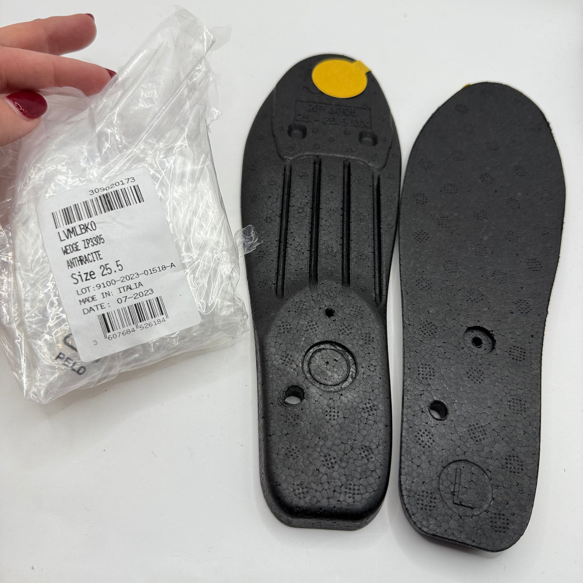 Zap Wedge Shoe Insoles Size 25.5