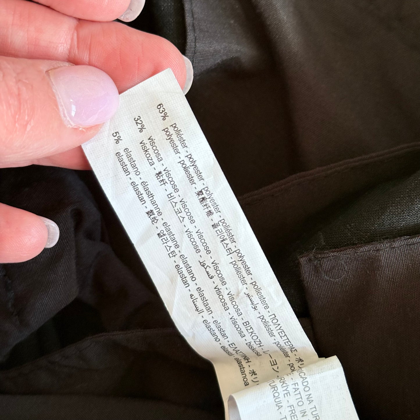 Zara Men's Plaid Stretch Trousers Size 32