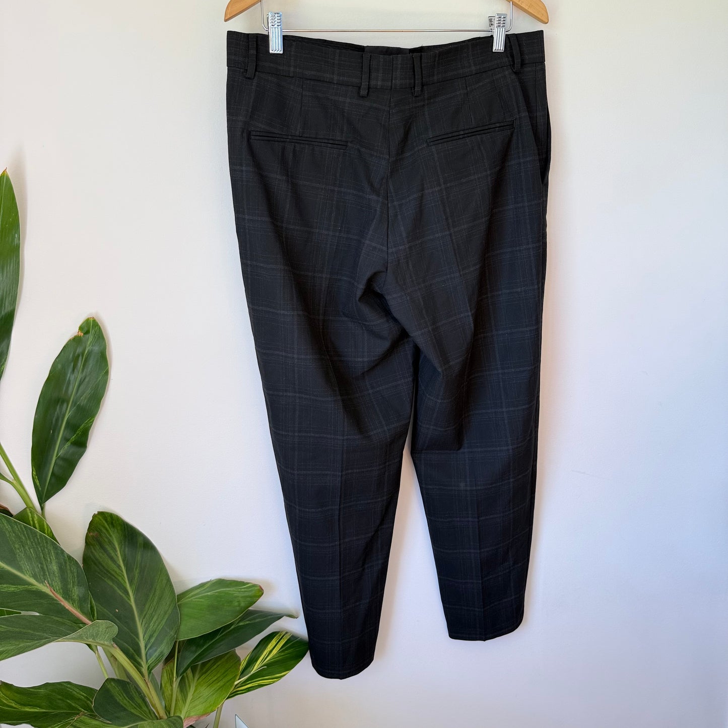 Zara Men's Plaid Stretch Trousers Size 32