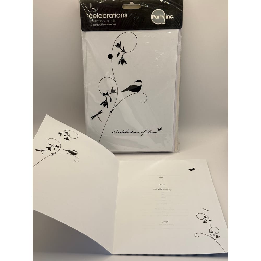 6x packs of celebrations by party inc. Wedding invitation cards (12 per pack) - invitations seasonal & holidays