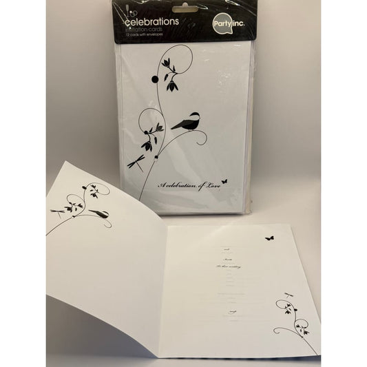 6x packs of celebrations by party inc. Wedding invitation cards (12 per pack) - invitations seasonal & holidays