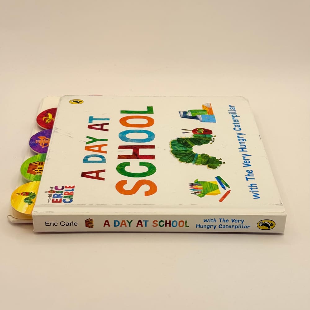 A day at school with the very hungry caterpillar board book - print books printed media
