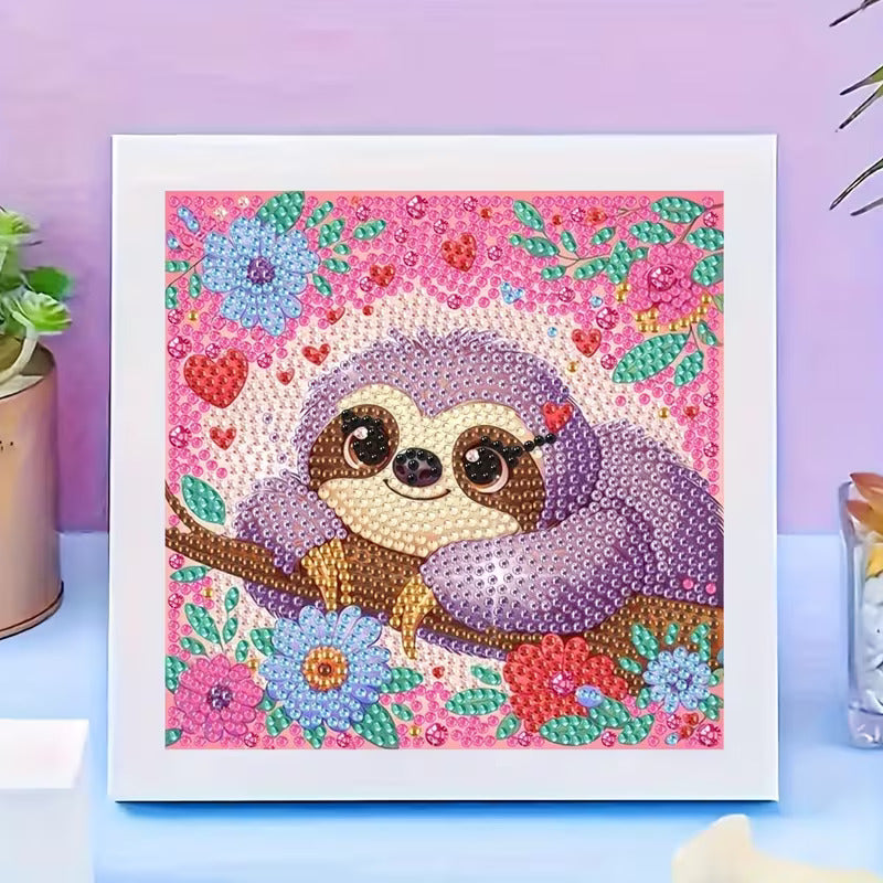 DIY Sloth Diamond Painting Kit - 18x18cm