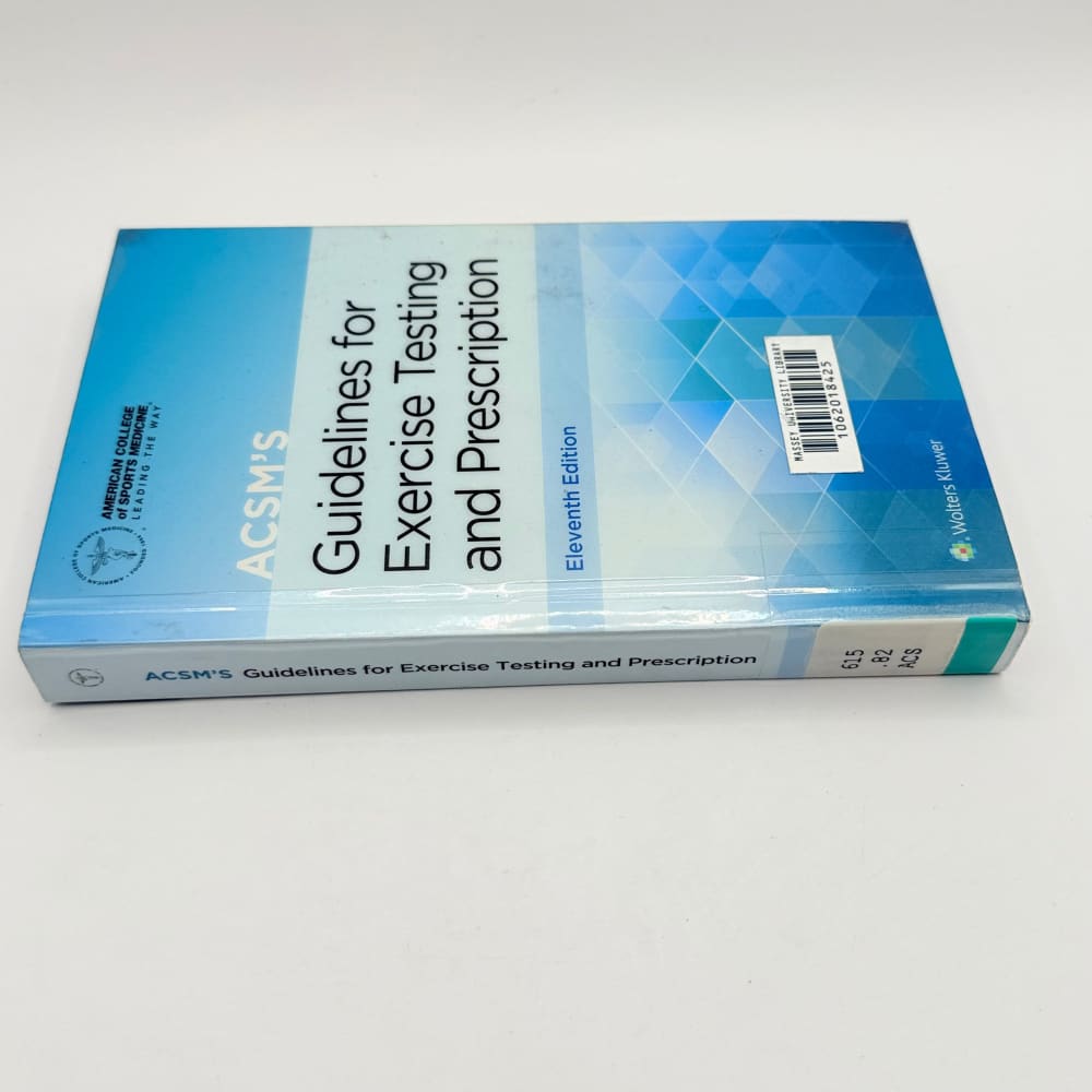 Acsm’s guidelines for exercise testing and prescription eleventh edition - print books condition: used printed media