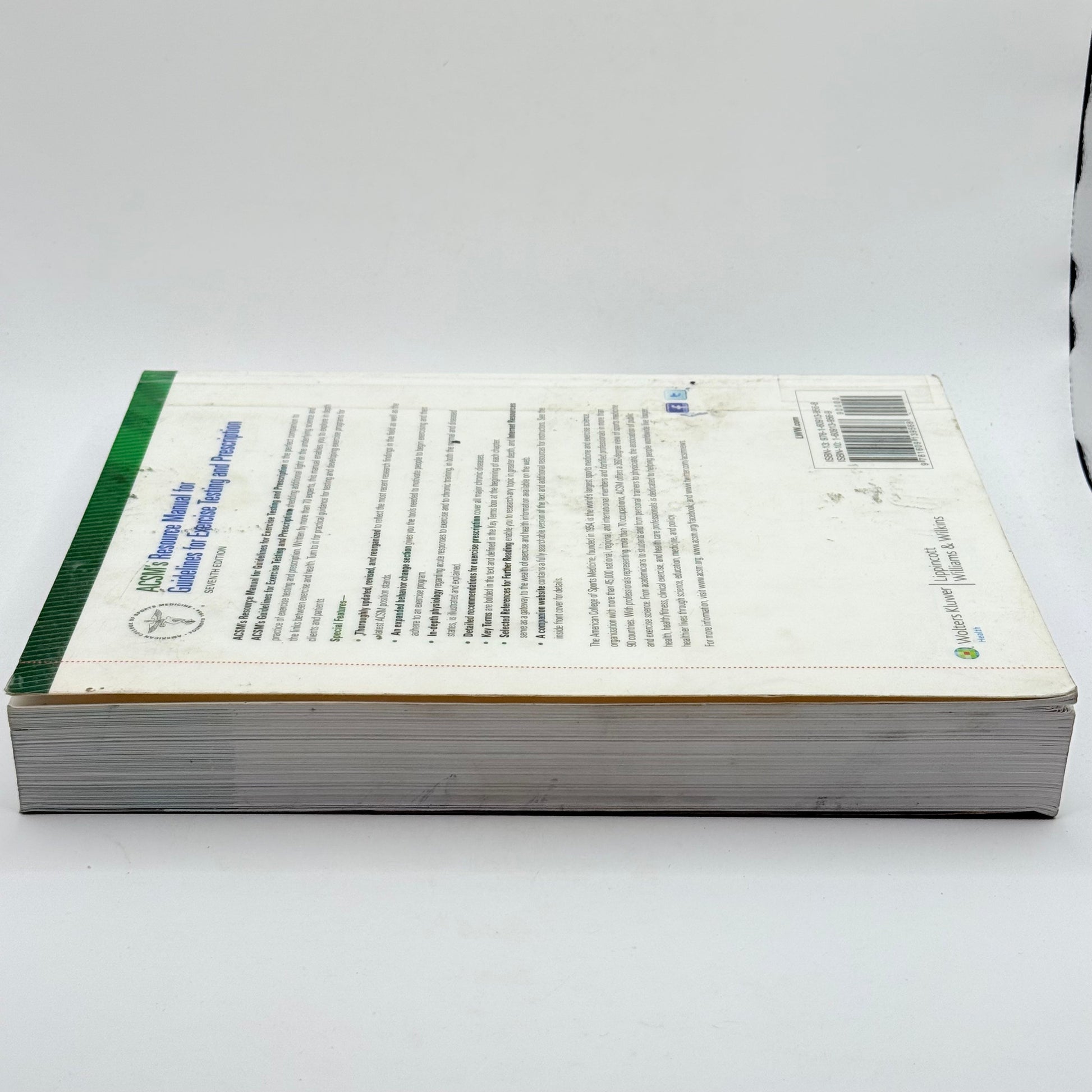 Acsm’s resource manual for guidelines for exercise testing and prescription - print books condition: used - what’s new