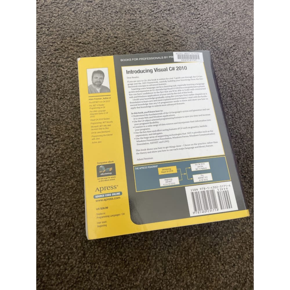 Introducing visual c# 2010 - print books book - technology printed media