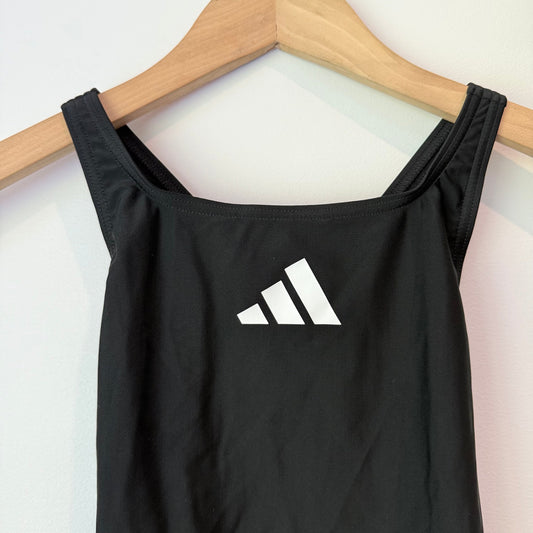 Adidas 11-12y 3 bar logo one-piece swimsuit for girls - swimwear baby clothing