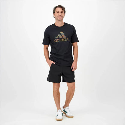 Adidas size l camo big logo men’s black t-shirt - clothing tops tops men’s apparel