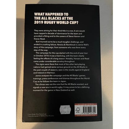 Heroics & heart break: twelve months with the all blacks - jamie wall - print books book - condition: used - religion