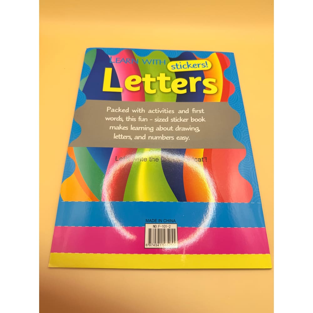 Learn with stickers: letters - print books printed media