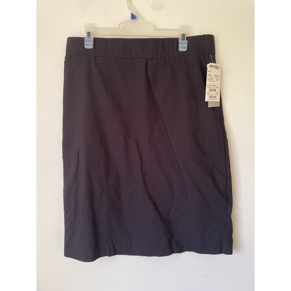 Bnwt analytic size 14 stretch black silver stripe skirt rrp $59.99 - skirts bottom - clothing & fashion - skirt