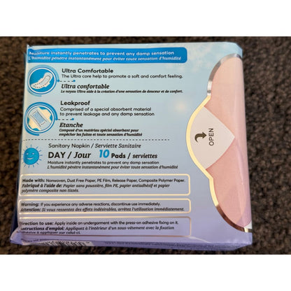 11 packs 10 pads/pack angel moon day use negative-ion sanitary napkins rrp $130 - regular pads & protectors health
