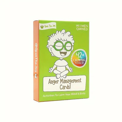 Anger management cards - educational flash cards health and wellness