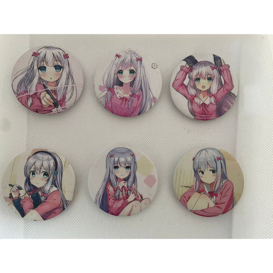 Anime badges – matt finish – multiple designs - lot #5 - brooches & lapel pins anime - brooches & lapel pins anime