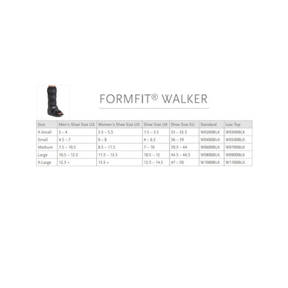 Walker boot ossur® formfit® non-pneumatic adult size small (6-8 female) - ankle supports health and wellness