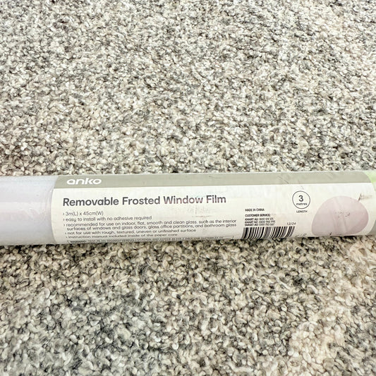 Anko removable frosted window film 3m (l) x 45cm (w) - window films home&living materials
