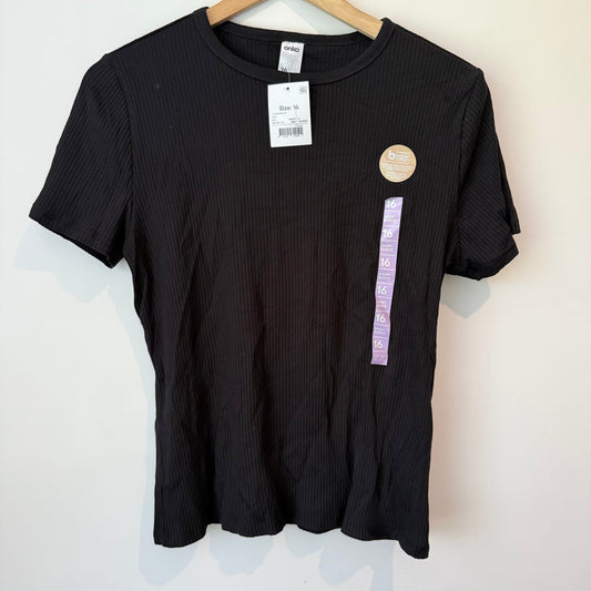 Anko size 16 ribbed crew tee - clothing tops top women’s apparel