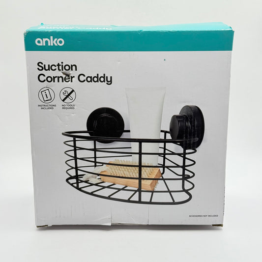 Anko suction corner caddy – black - wall-mounted caddies what’s new home&living materials