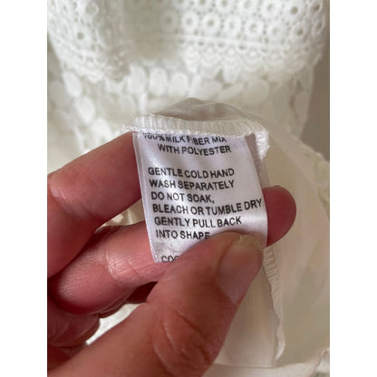 Et alia white lace antonia dress – size s/10 - dresses clothing & fashion - designer clearance - dresses women’s apparel