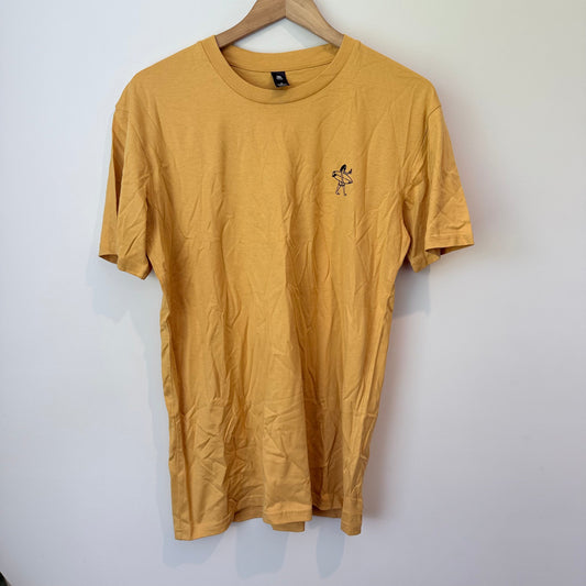 Aotea roast great barrier island cotton tee - brown / m - t-shirts top women’s apparel