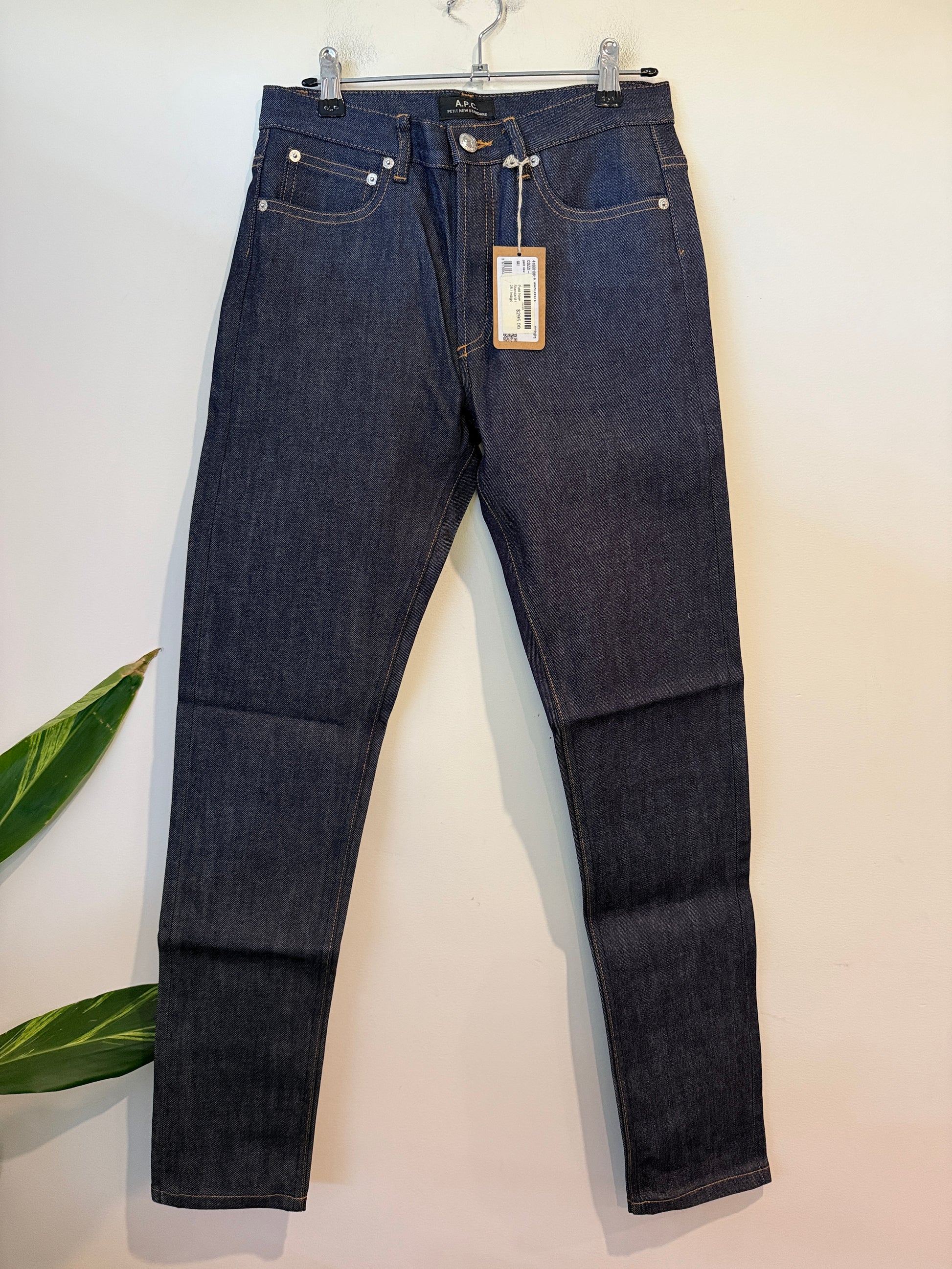A.P.C. Petit New Standard indigo jeans size 28 front view