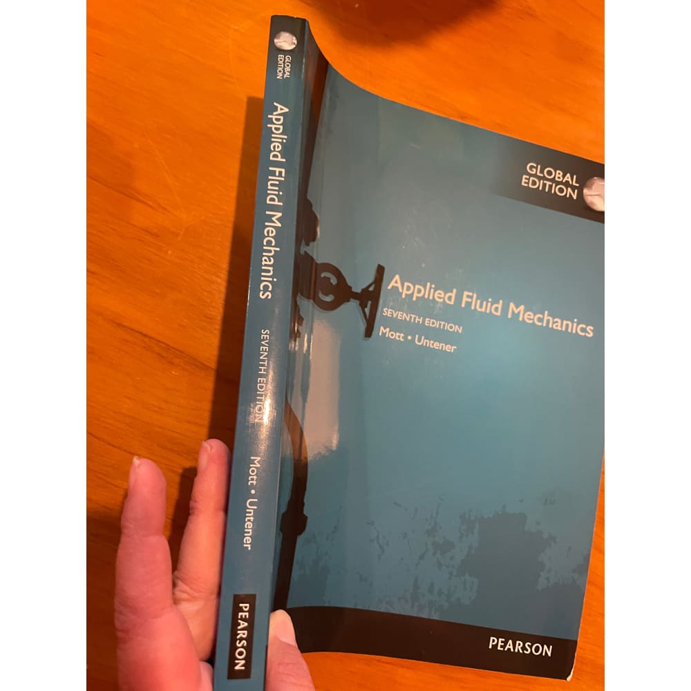 Applied fluid mechanics global edition 7th edition by robert l. Mott & joseph a. Untener - print books printed media