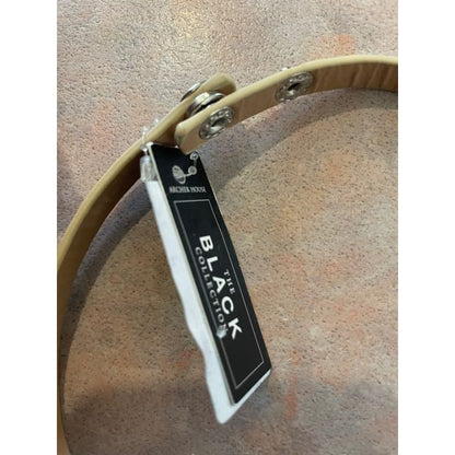 Archer house choker necklace – leather look band with metal accent (brand new 50% off rrp) - necklaces jewelry