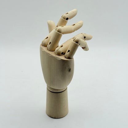 Artist mannequin hand – articulated wooden right hand - craft wood shapes what’s new home&living materials