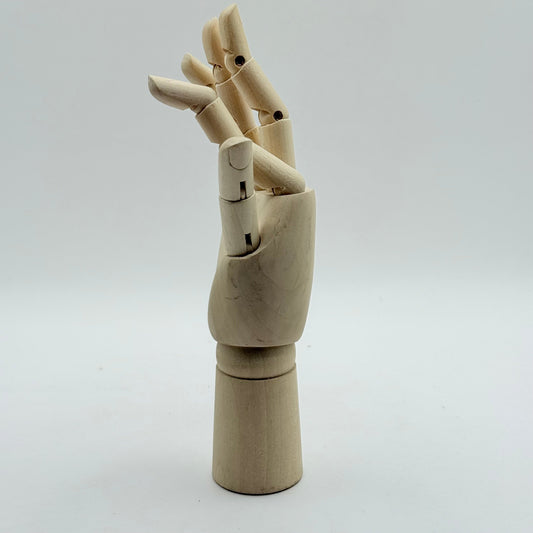 Artist mannequin hand – articulated wooden right hand - craft wood shapes what’s new home&living materials