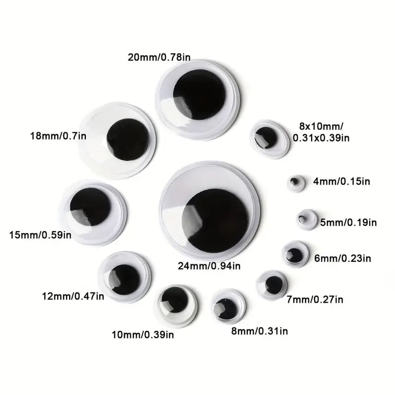 600pcs googly eyes - eyelets & grommets crafts