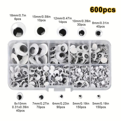600pcs googly eyes - eyelets & grommets crafts