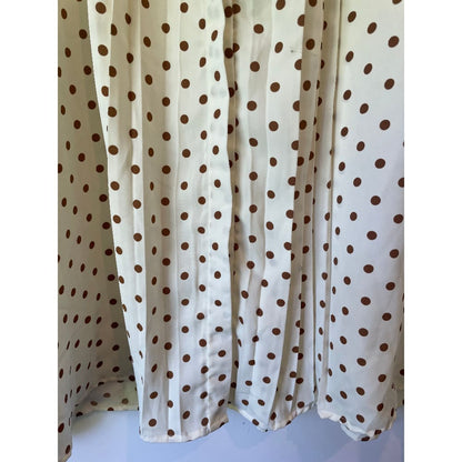 ATMOS & HERE Size 10 Polka Dots Long Sleeve Top