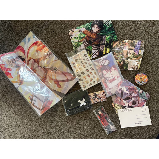 Attack on titan swag bag contents - collectibles anime - collectible anime