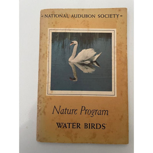 Vintage 1955 national audubon society nature program - water birds - print books book - condition: used - nature