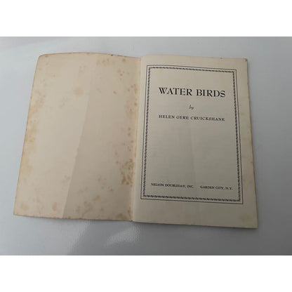 Vintage 1955 national audubon society nature program - water birds - print books book - condition: used - nature